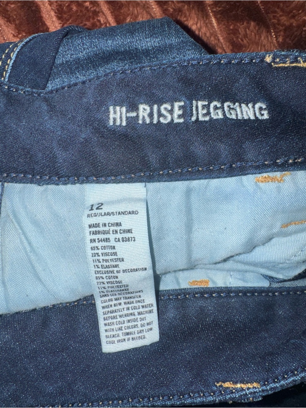 American Eagle Outfitters Dark Blue High Rise Skinny Jeans - Picture 3 of 5